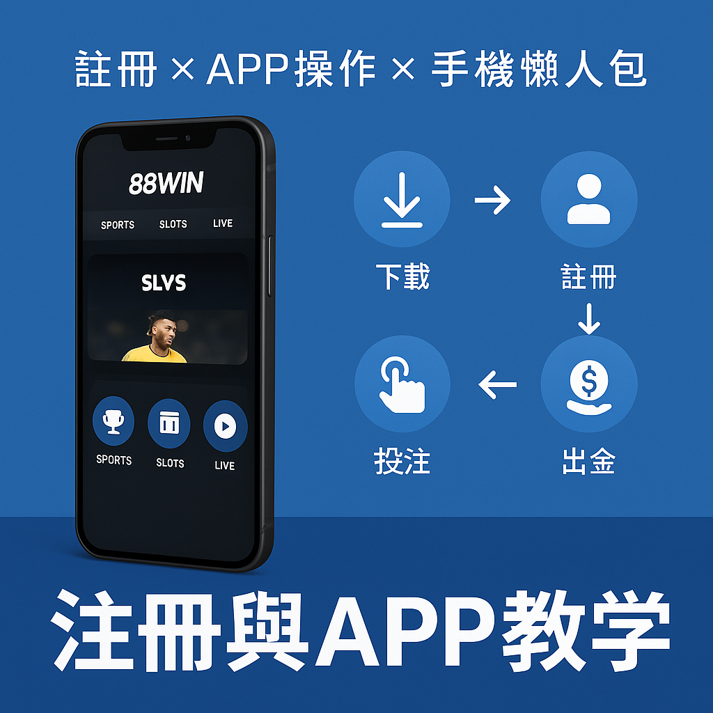 88WIN 註冊教學與 APP 下載完整流程懶人包圖示