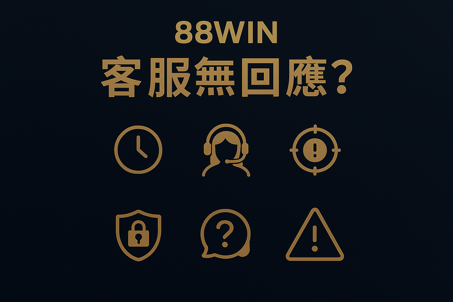 88WIN 客服制度與安全流程解析示意圖