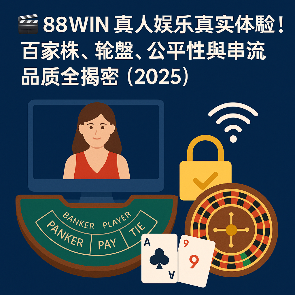 🎥 88WIN 真人娛樂真實體驗！百家樂、輪盤、公平性與串流品質全揭密（2025）