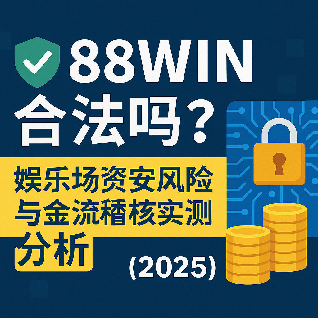 88WIN 合法性與資安風控封面圖，說明出金稽核與平台信任度評測（2025）