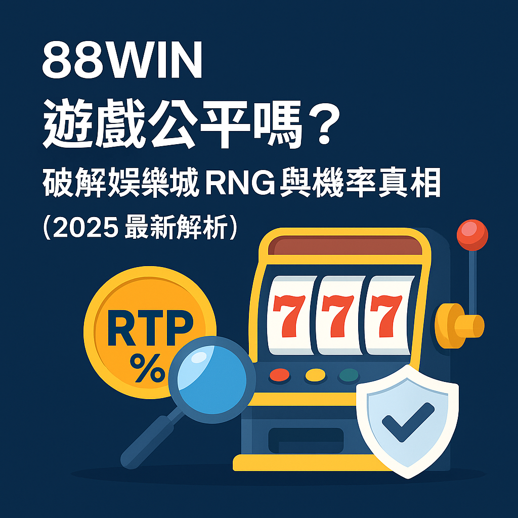 🎰 88WIN 遊戲公平嗎？破解娛樂城 RNG 與機率真相（2025 版）