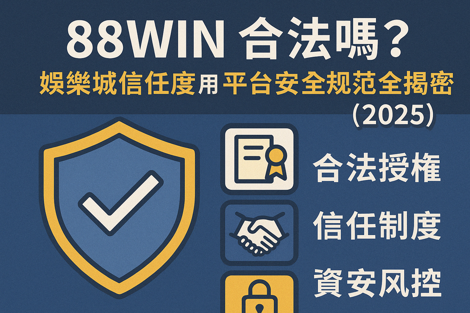 🔐 88WIN 合法嗎？娛樂城信任度與平台安全規範全揭密（2025）