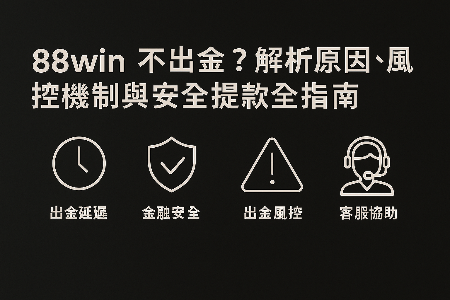 88win 不出金？解析原因、風控機制與安全提款全指南