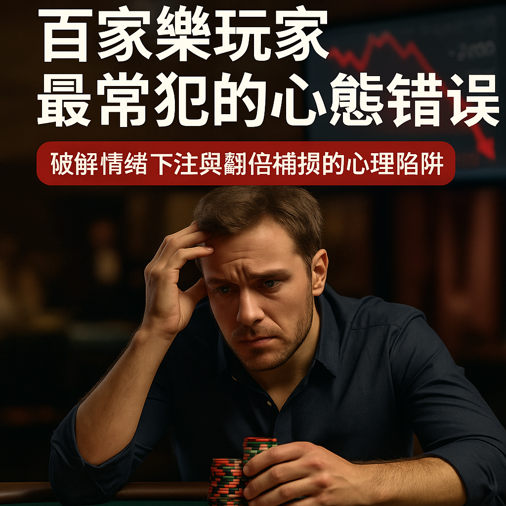 🎯【百家樂玩家最常犯的心態錯誤】從情緒控制到下注慣性，破解輸錢的心理陷阱！
