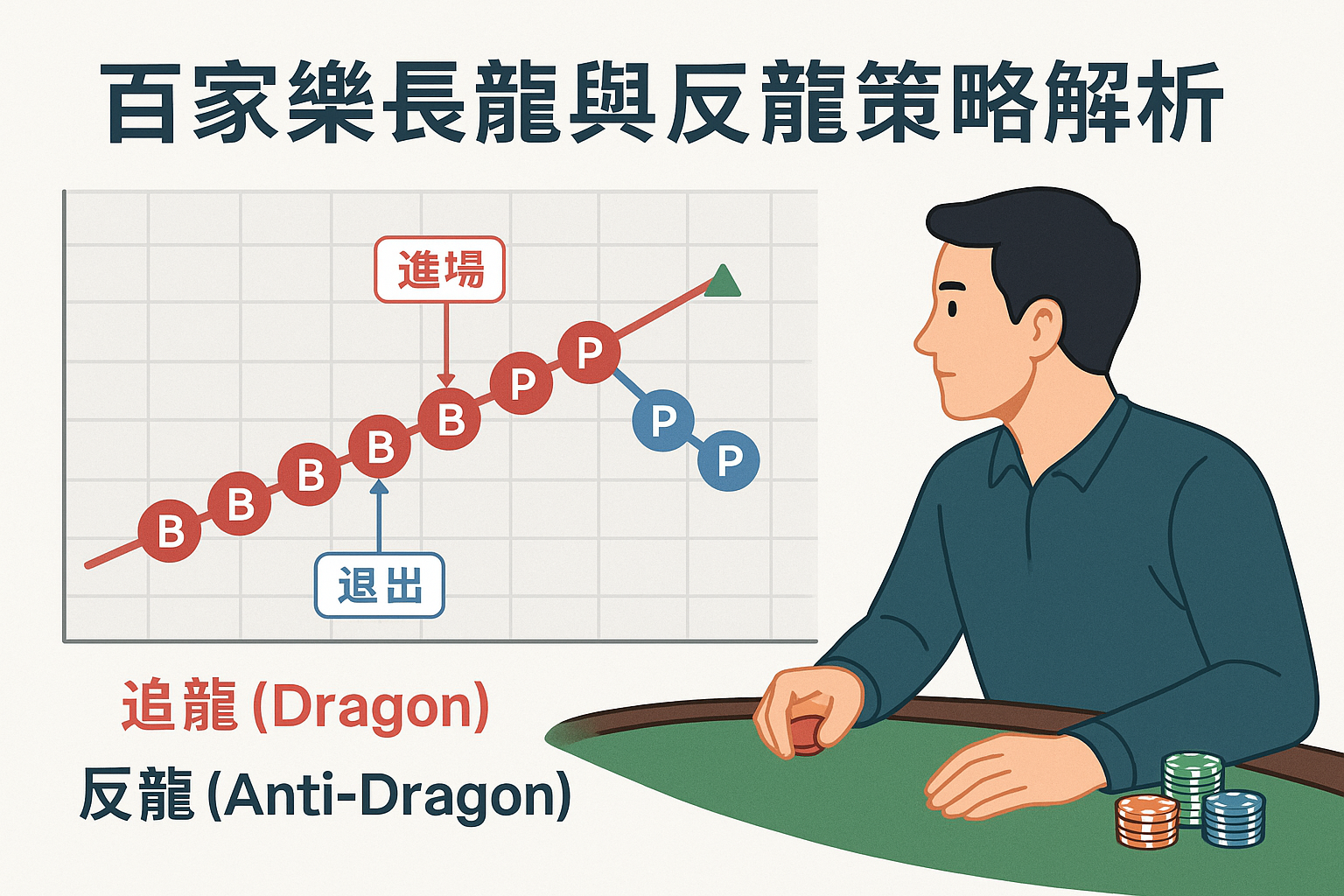 🎯【百家樂長龍與反龍策略解析】什麼時候該追？什麼時候該反？