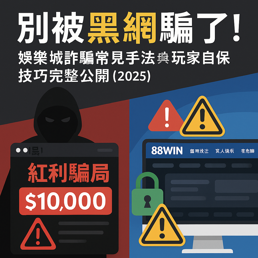 🎯 別被黑網騙了！娛樂城詐騙常見手法與玩家自保技巧全整理（2025）