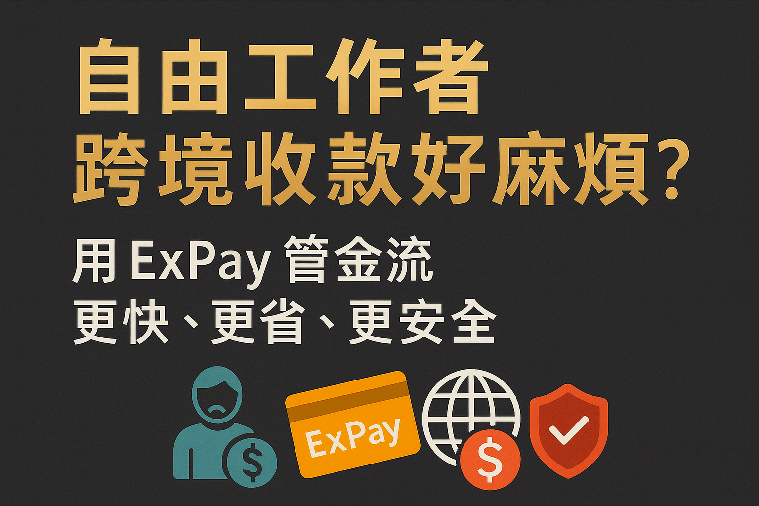 ExPay 自由工作者與企業金流管理示意圖