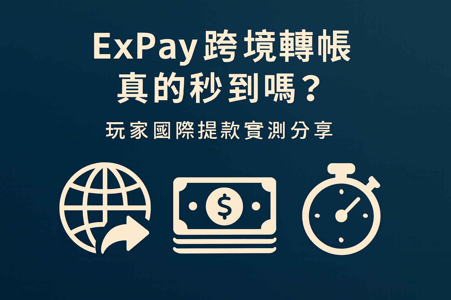 ExPay 跨境轉帳與國際提款示意圖