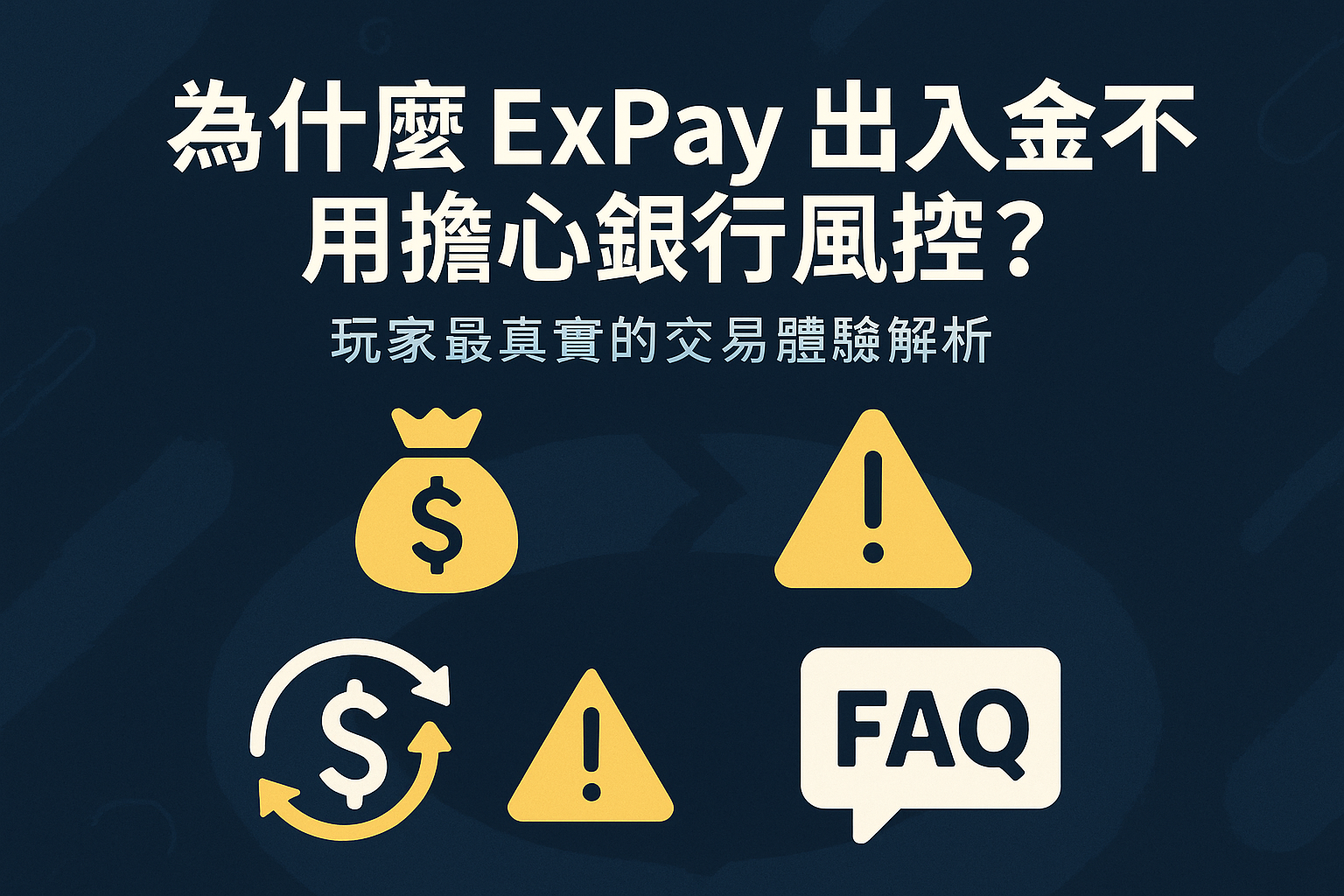 為什麼 ExPay 出入金不用擔心銀行風控？玩家最真實的交易體驗解析