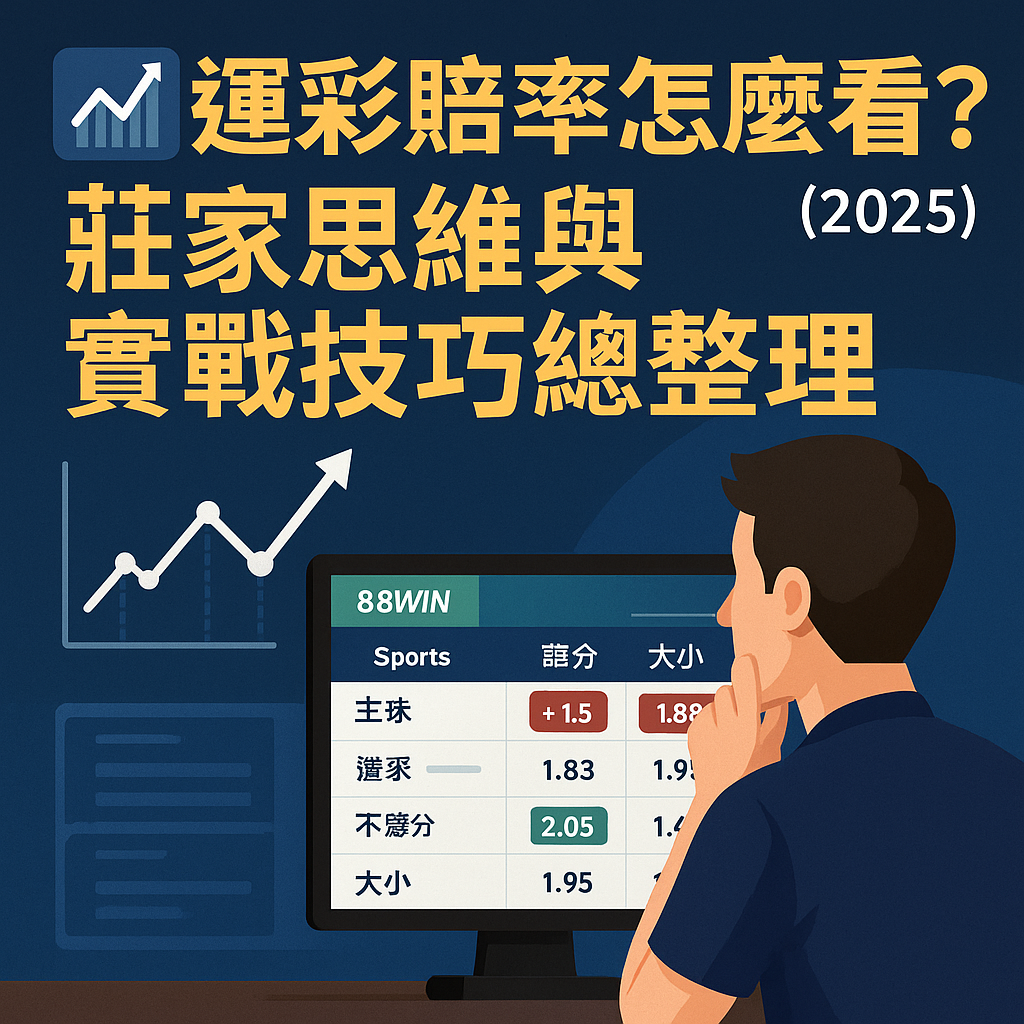📈 運彩賠率怎麼看?88WIN 賠率變化圖解與實戰教學(2025)